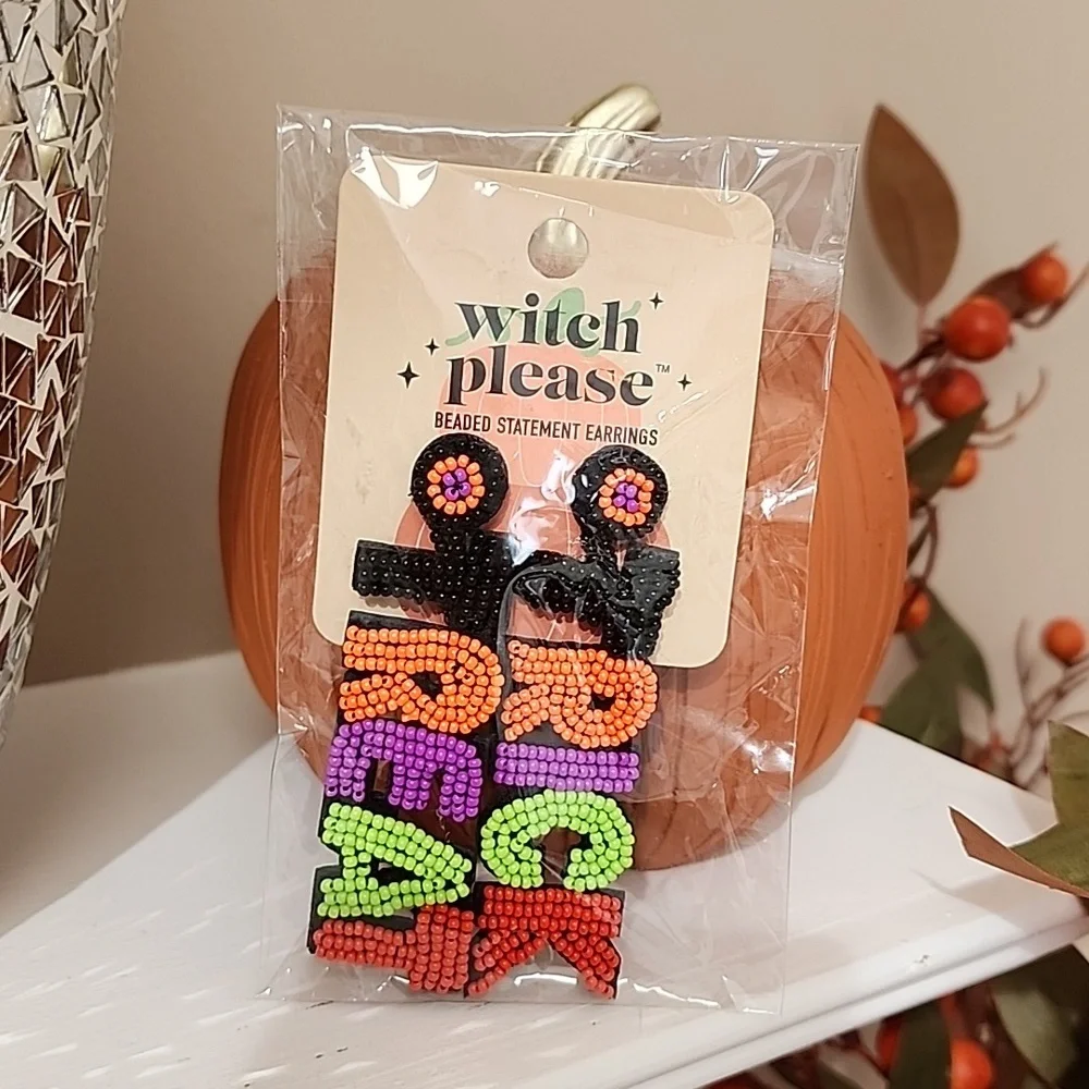 🎃 TRICK OR TREAT SEAD BEAD EARRINGS 🎃